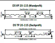 DS Stahl Trapezprofil 20-115  0,60mm